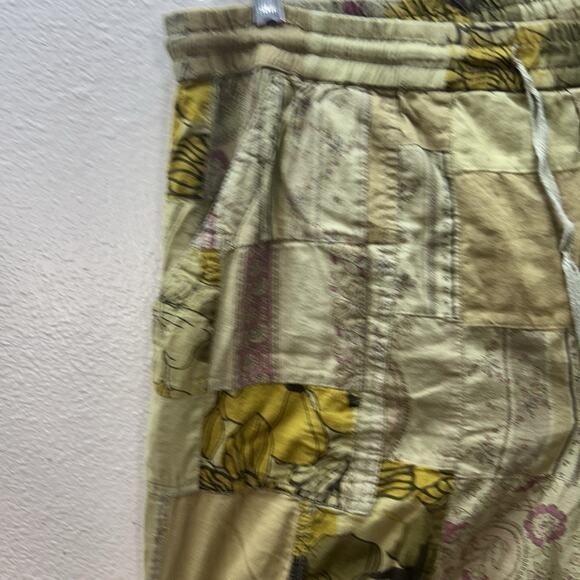Anthropologie Jogger Pants Patchwork Hippie Boho Festival Indie Womens L Pull On - Picture 3 of 16